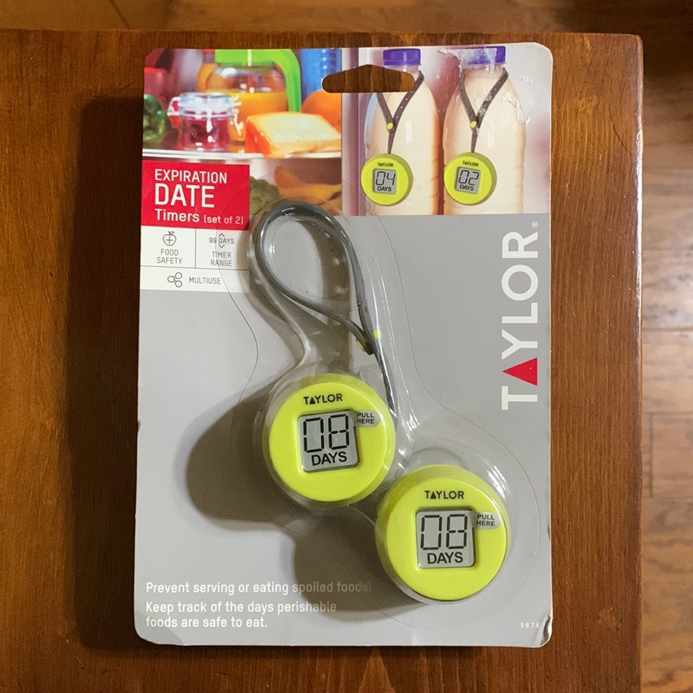 🆕 TAYLOR - EXPIRATION DATE TIMERS - Set of Two